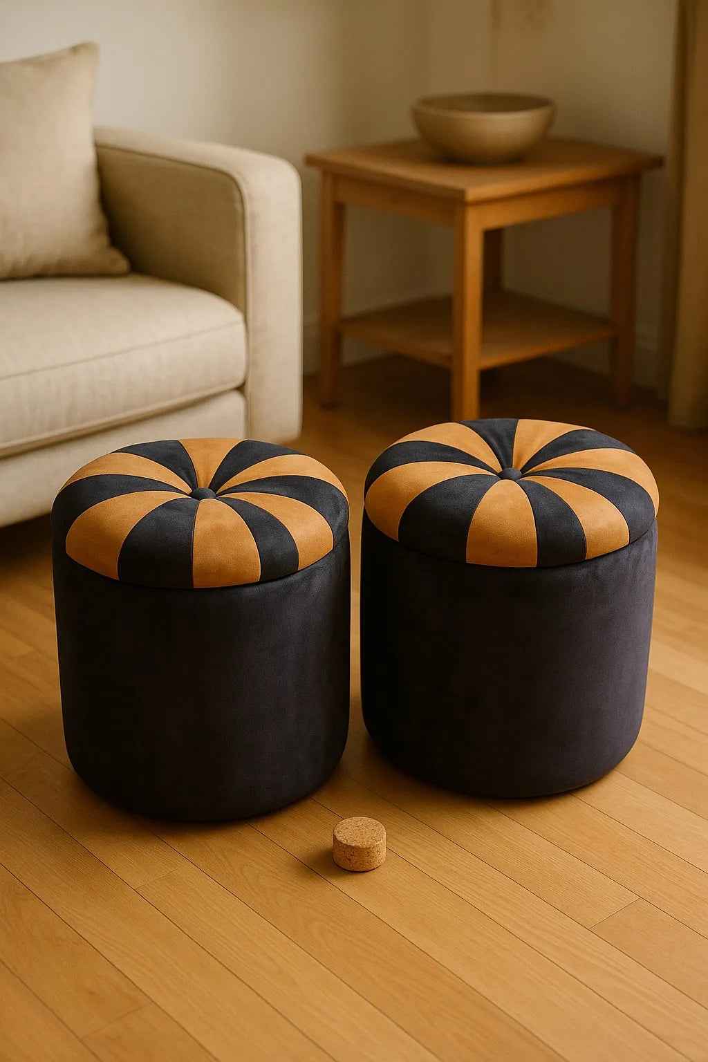 Wooden stools in Pakistan