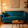 Modern Teal Sofa Cum Bed