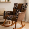 Leopard Print Rocking Chair