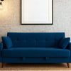 Modern Teal Sofa Cum Bed Article No4