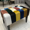 Minimalist rectangle stools pair