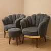 Flower Style Chairs With Coffee Table