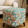 Industrial square stools pair