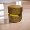 Round footstools pair