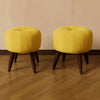 Modern round stools pair
