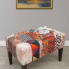 Vintage rectangle stools pair