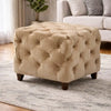 1 Seater Tufted Wooden Stool Pair Article No2