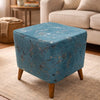 Colorful square stools pair