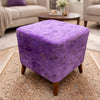 Decorative square stools pair