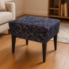 Wooden rectangle stools pair