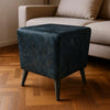 Stackable square stools pair
