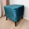 Wooden square stools pair
