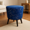 Wooden stools for living room pair
