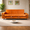 Sofa bed with single armrest