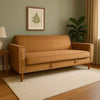 Brown sofa cum bed
