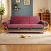 Sofa bed with pillows