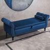 wooden settee with cushions