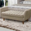 Tufted Wooden Settee