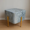 Luxury bar height wooden stools pair