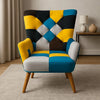 Lounge Chairs With Patchwork Pair Article No4