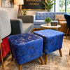 Luxury Wooden Stools Pair for Bedroom