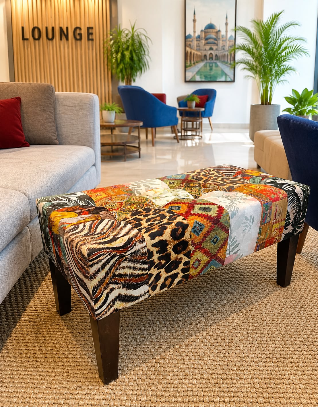Tufted Two Seater Stool Article No6