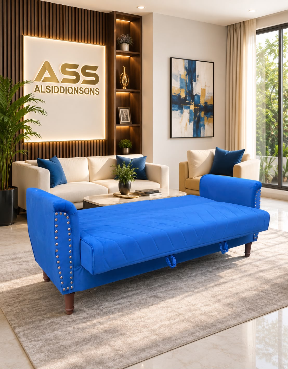Wooden Sofa Bed for Living Room