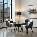 Small Coffee Table With Chairs Pair Article No3