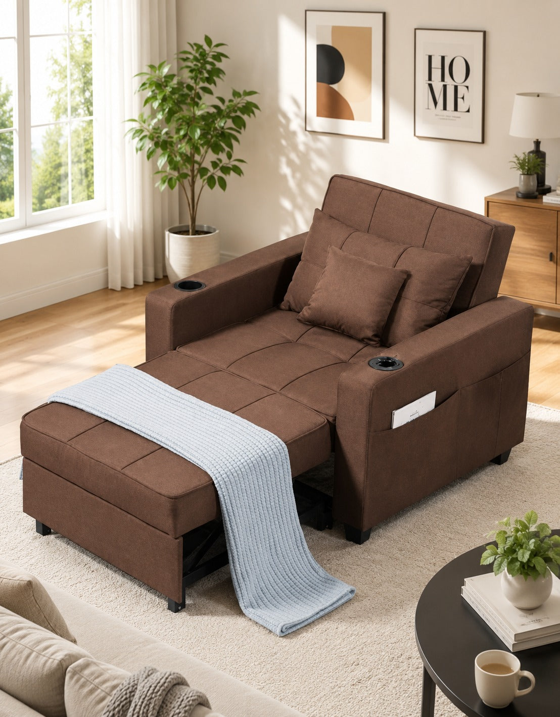Luxury Single Sofa Bed for Small Spaces and Apartments