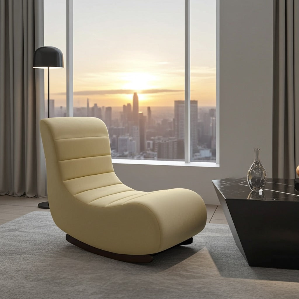 Contemporary Rocking Chair for Reading and Relaxation