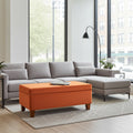 Luxury Wooden Storage Stool with Upholstery