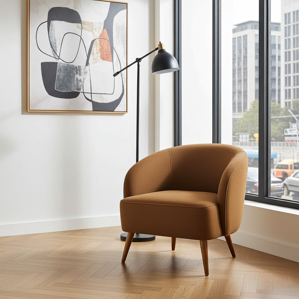 Coffee table chairs pair for apartment