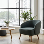 Coffee table chairs pair for apartment