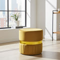 Round footstools pair