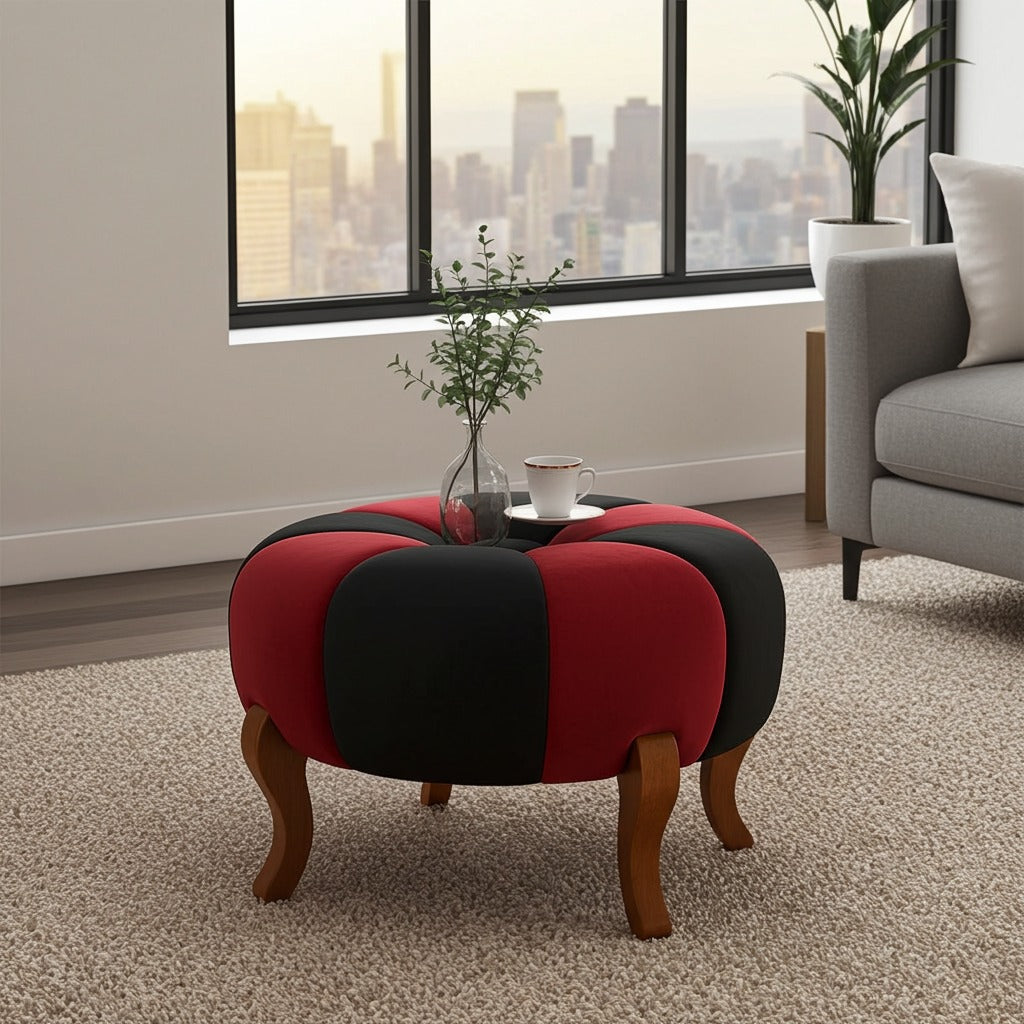 Stylish Pumpkin Stools pair