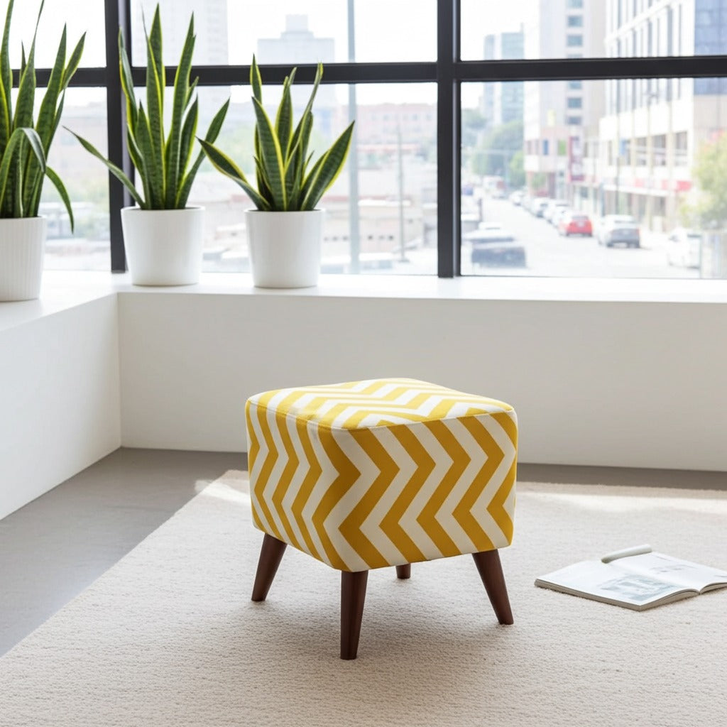 Customizable square stools pair