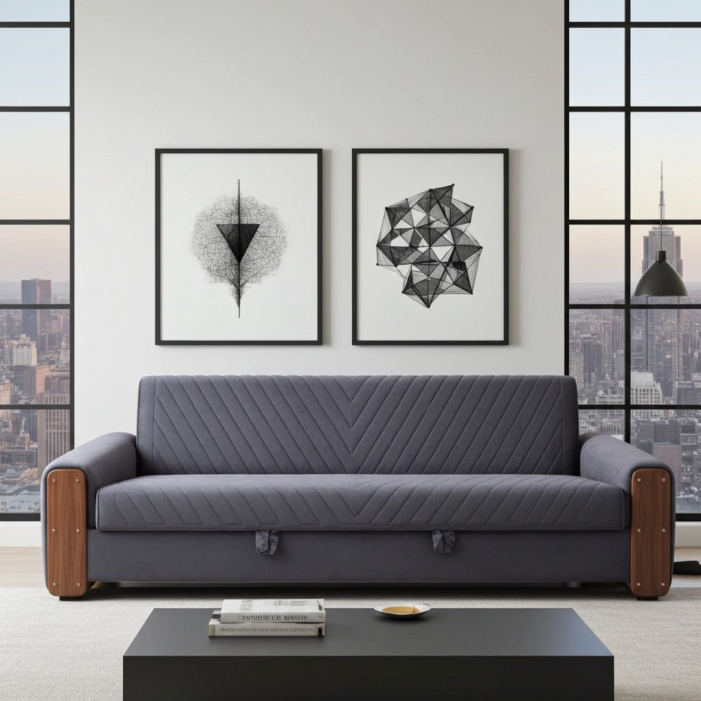 Al SiddiqnSons Convertible Sofa Article No2