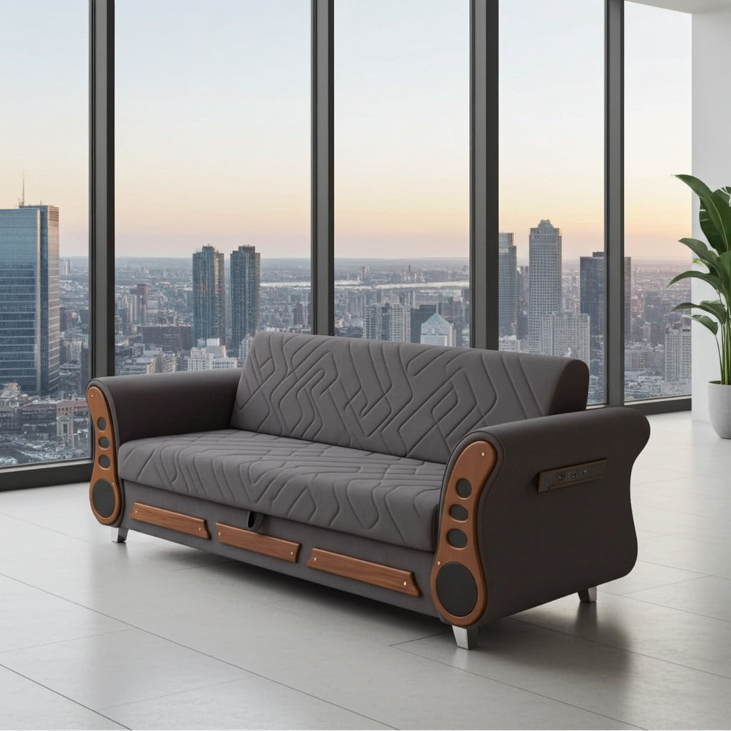 Reclining sofa cum bed