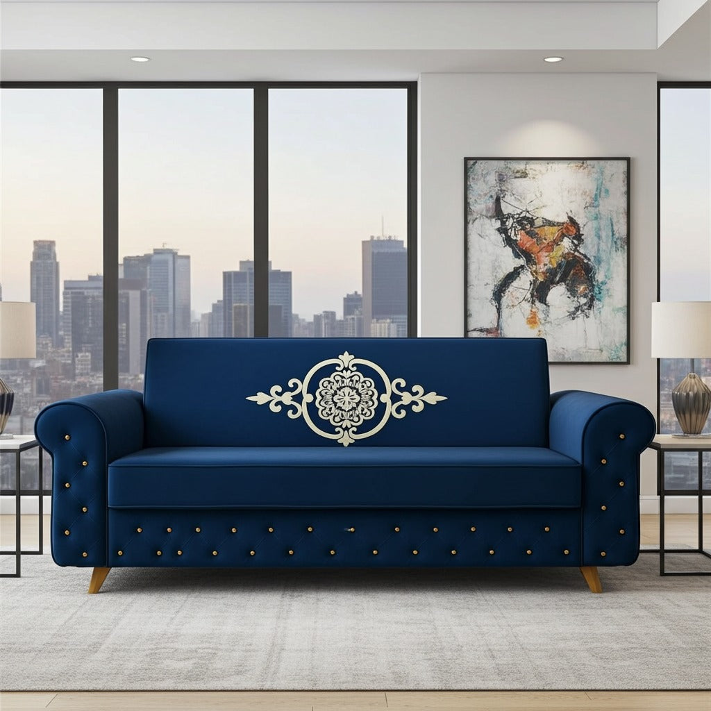 Small footprint sofa bed