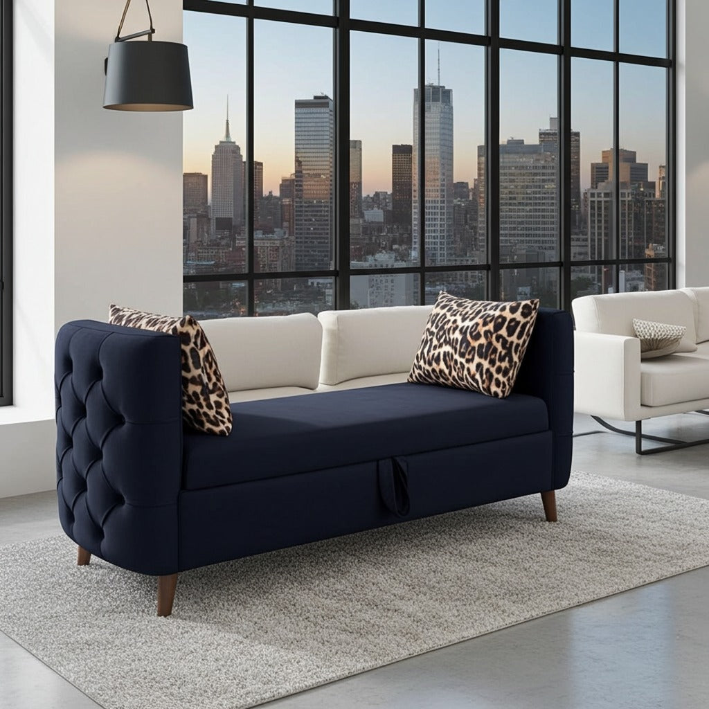 Ottoman Storage Settee