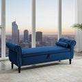 wooden settee with cushions