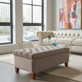 Designer Wooden Storage Ottoman for Modern Homes