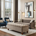 Premium Storage Ottoman with Soft-Close Lid & Comfortable Seating
