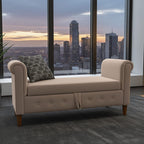 Wooden Bench Sofa with Molty Foam Cushioning & Storage