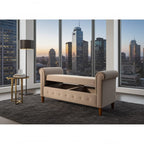 Wooden Bench Sofa with Molty Foam Cushioning & Storage