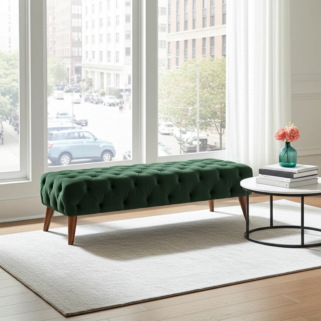 2 Seater Tufted Stool Article No3