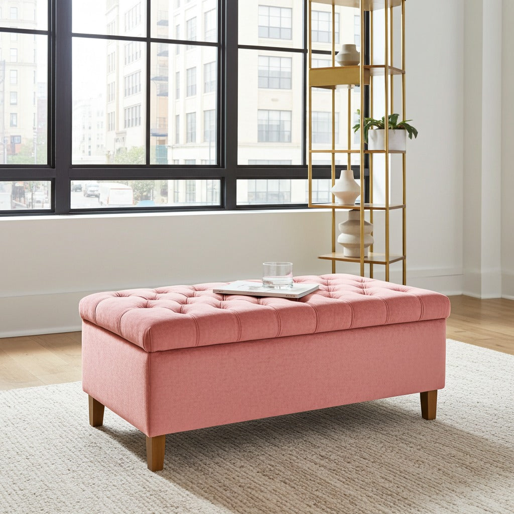 Modern Storage Ottoman