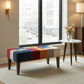 Tufted two seater stool article no4