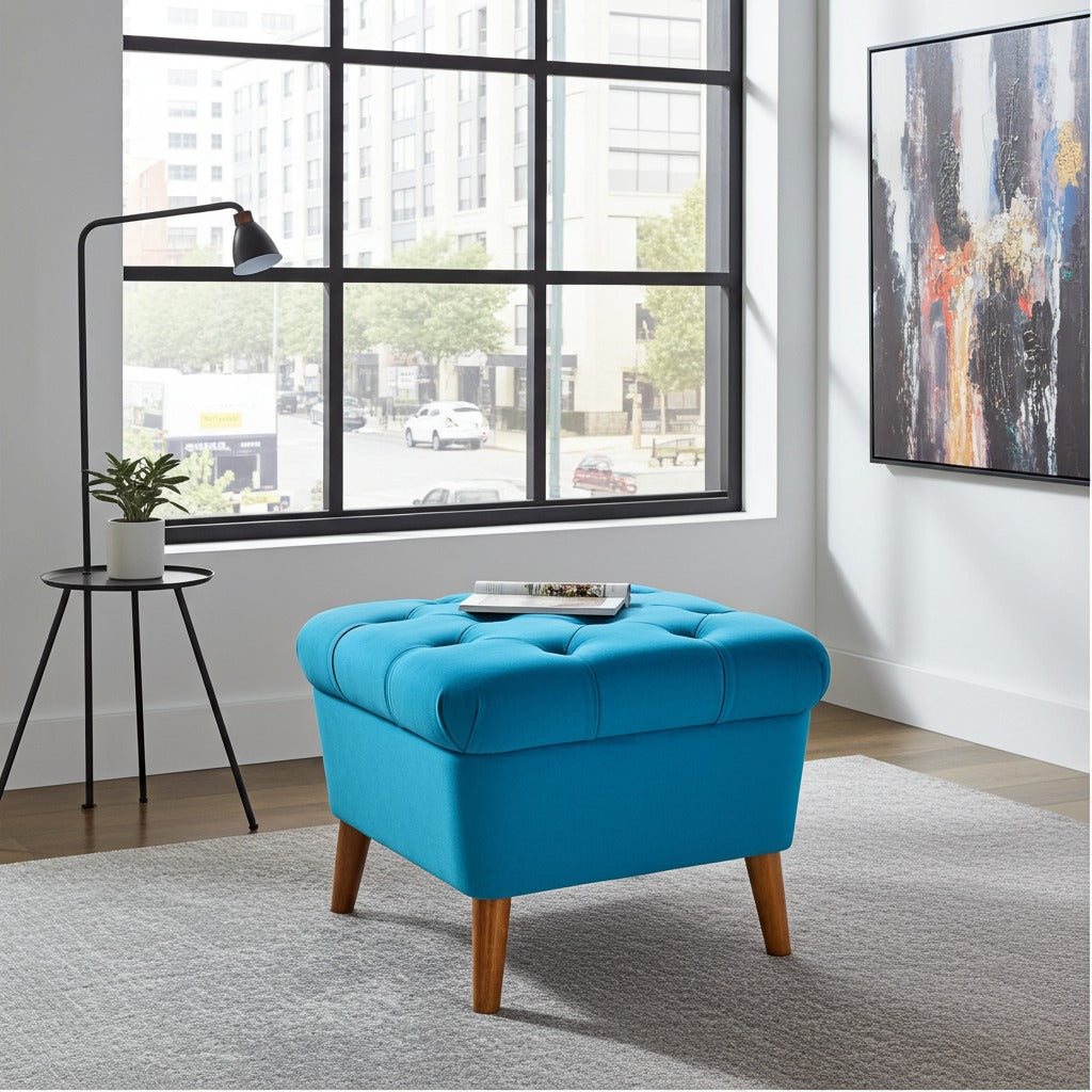 Modern Ottoman Seating Pair
