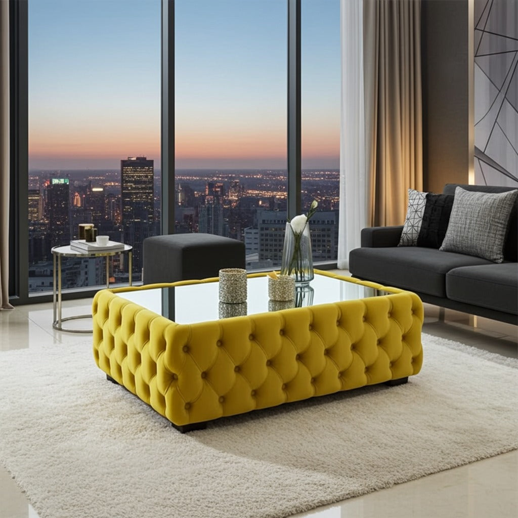 Premium Quilted Centre Table with Modern Elegant Design